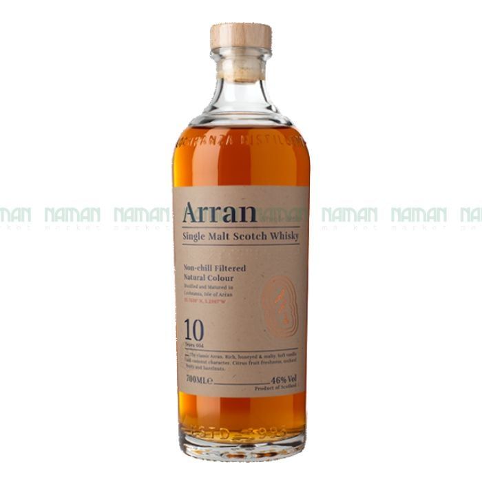 Rượu Single Malt Scotch Whisky 10 Năm 46% Arran 700Ml