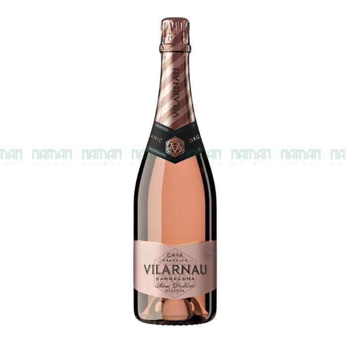 Rượu Vang Nổ Cava Organico Rose Delicat Reserva 12% Vilarnau 750Ml