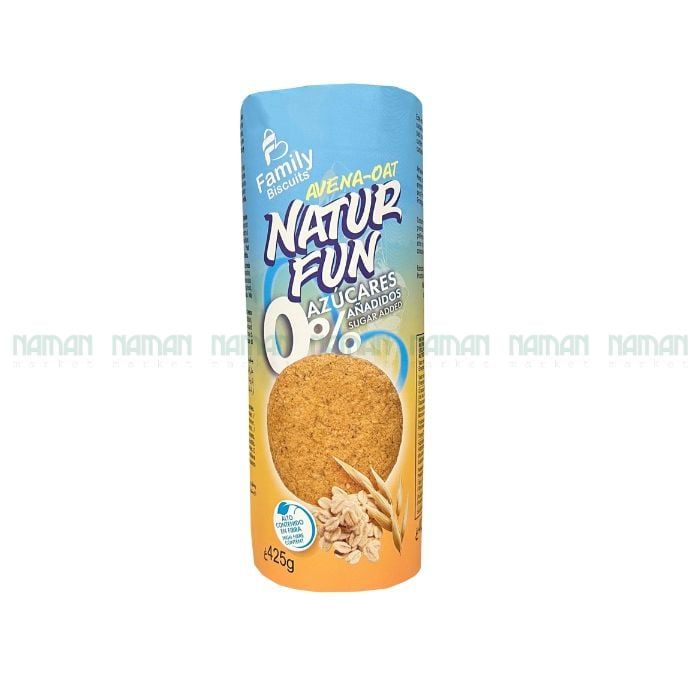 Bánh Quy Yến Mạch Không Đường Natur Fun Family Biscuits 425G