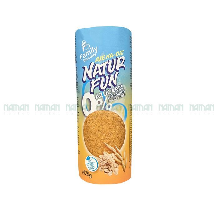 Biscuits Oat No Sugar Natur Fun Family Biscuits 425G