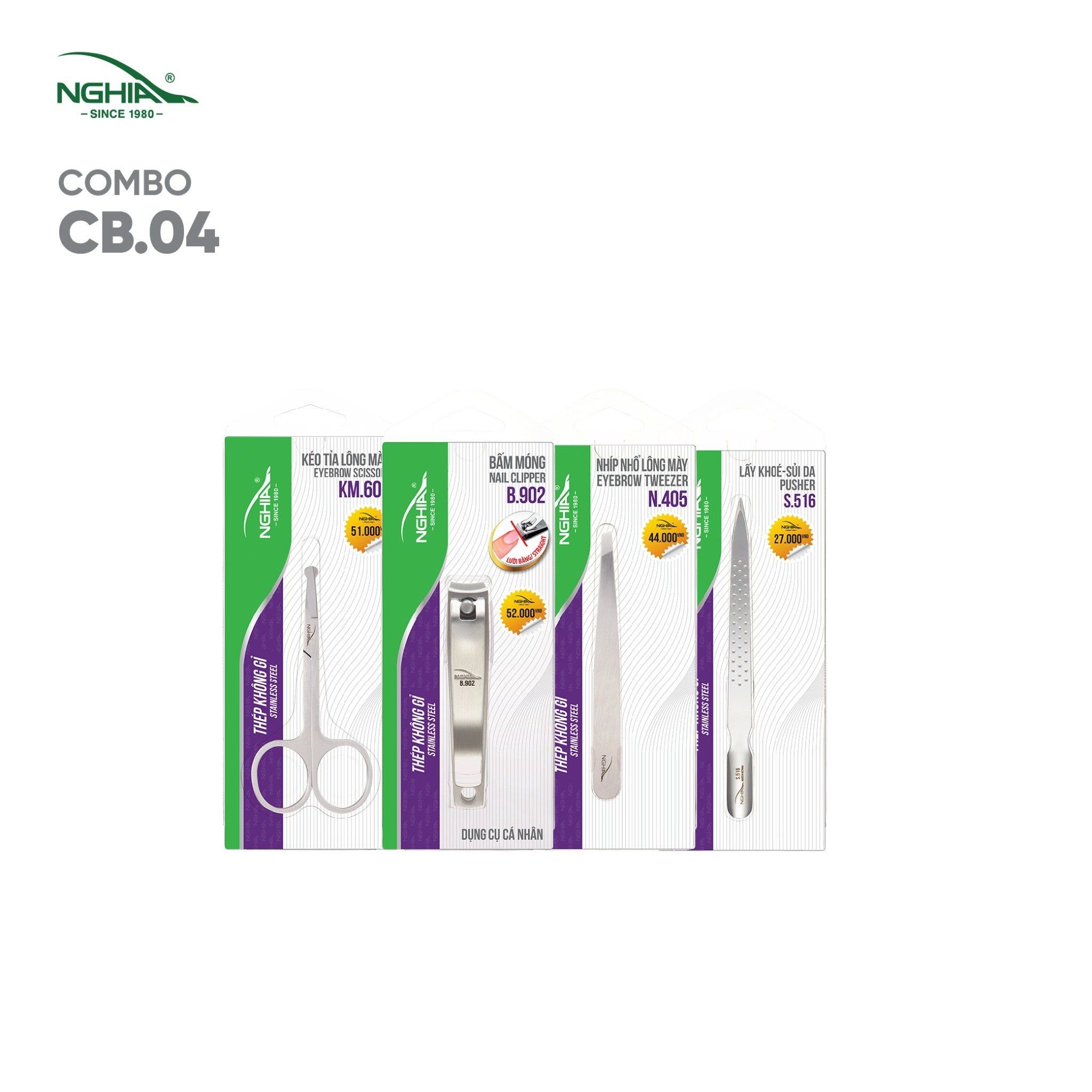 Combo Nam tính gọn gàng Kềm Nghĩa CB04