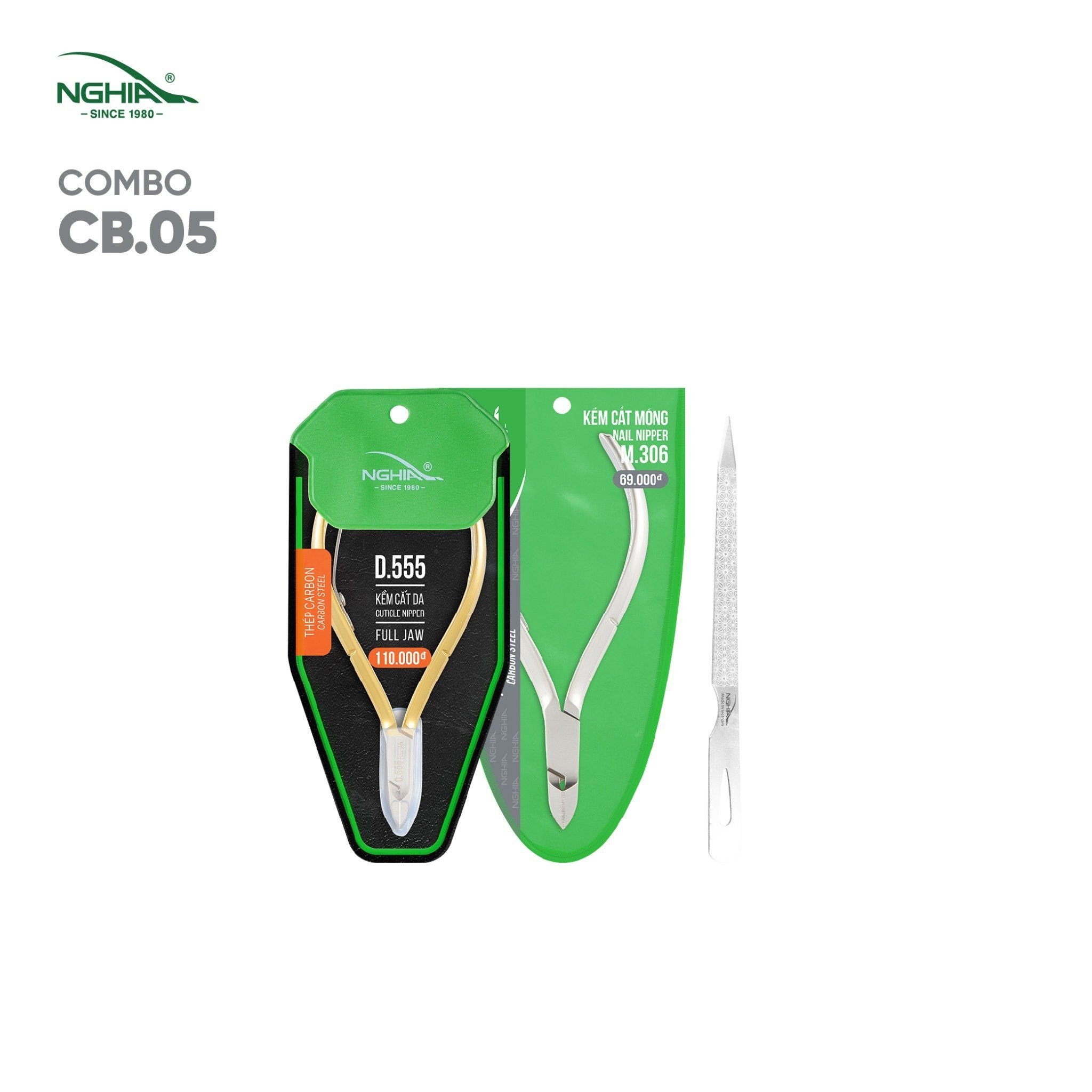 Combo Dụng cụ làm Nail cho Thợ, Học Viên Kềm Nghĩa CB05