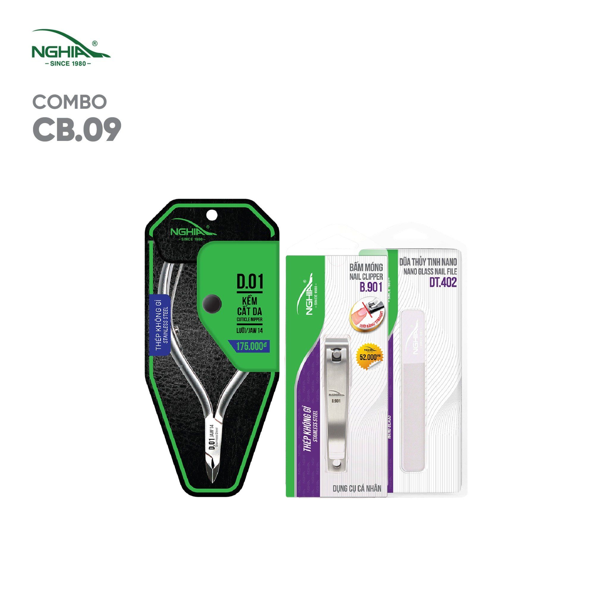 Combo Chăm móng tại nhà gọn gàng, chỉn chu Kềm Nghĩa CB09