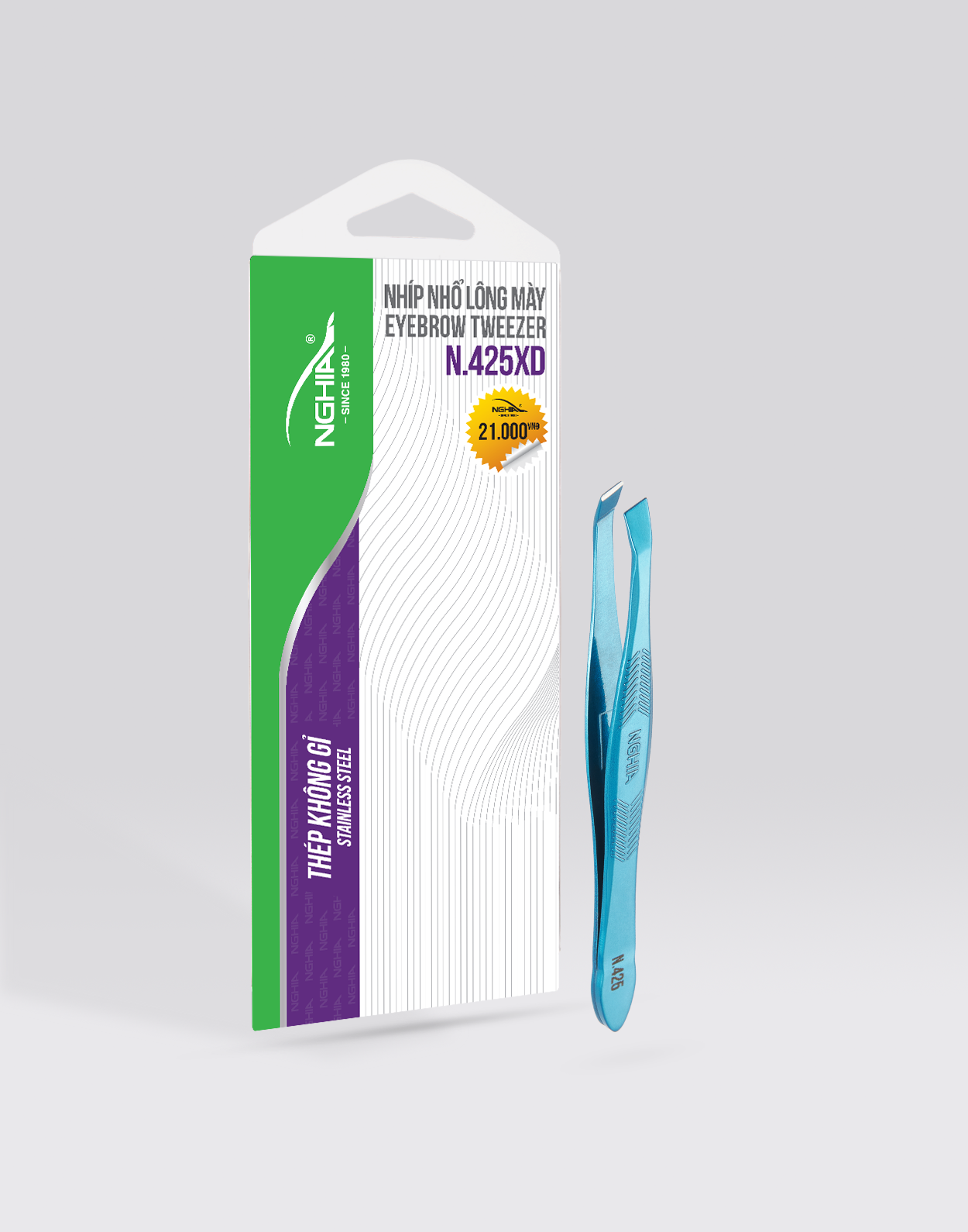 Nhíp nhổ lông mày Kềm Nghĩa nhiều màu N.425