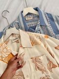 NOOBITA - Sơ mi tay ngắn đi biển họa tiết 8373