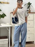 NOOBITA - Ao thun tay ngắn raglan sọc tay 8378