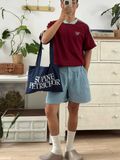 NOOBITA - Ao thun tay ngắn raglan sọc tay 8378