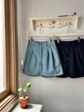 NOOBITA - Quần shorts denim phía sau lưng chun 8380