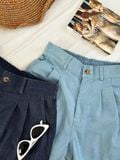 NOOBITA - Quần shorts denim phía sau lưng chun 8380