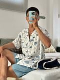 NOOBITA - Sơ mi họa tiết đi biển 8381