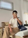 NOOBITA - Áo thun polo vân sọc 8389