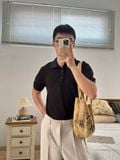 NOOBITA - Áo thun polo vân sọc 8389