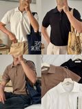 NOOBITA - Áo thun polo vân sọc 8389