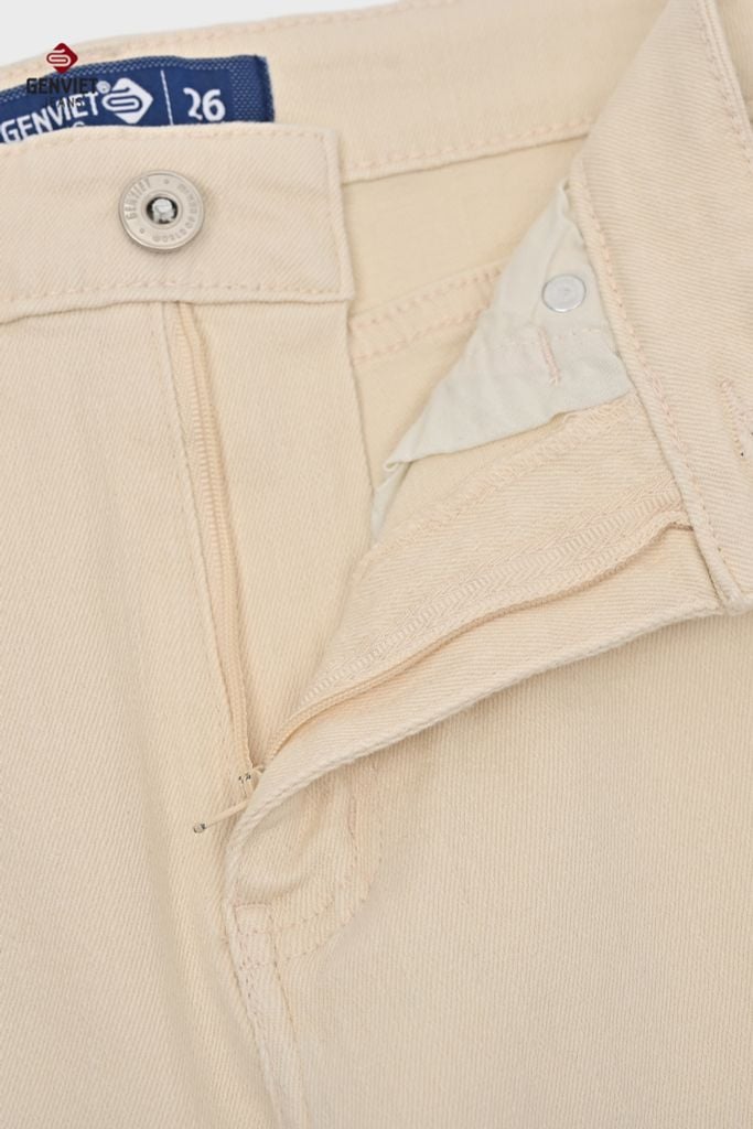 Quần Dài Jeans Nữ Suông Vừa