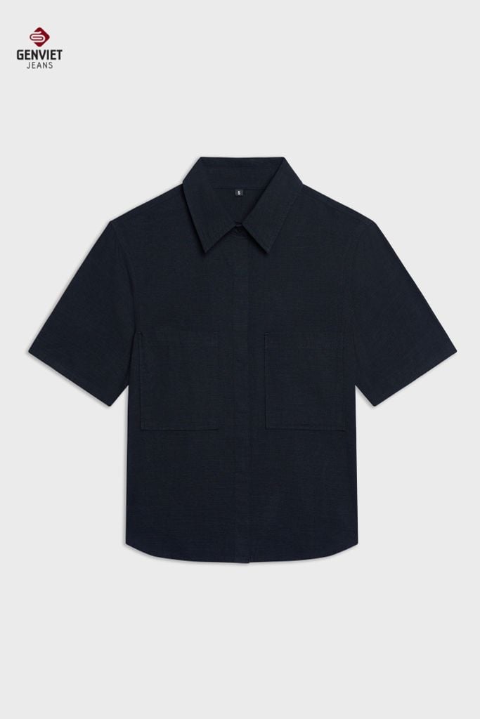 Áo Sơmi Cộc Tay Nữ Croptop