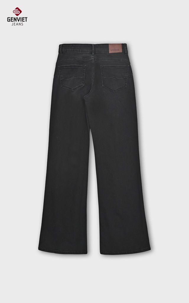 Quần Jeans Nữ Suông Vảy