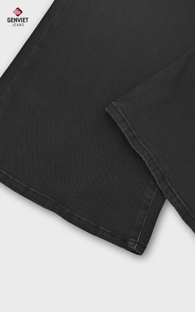 Quần Jeans Nữ Suông Vảy