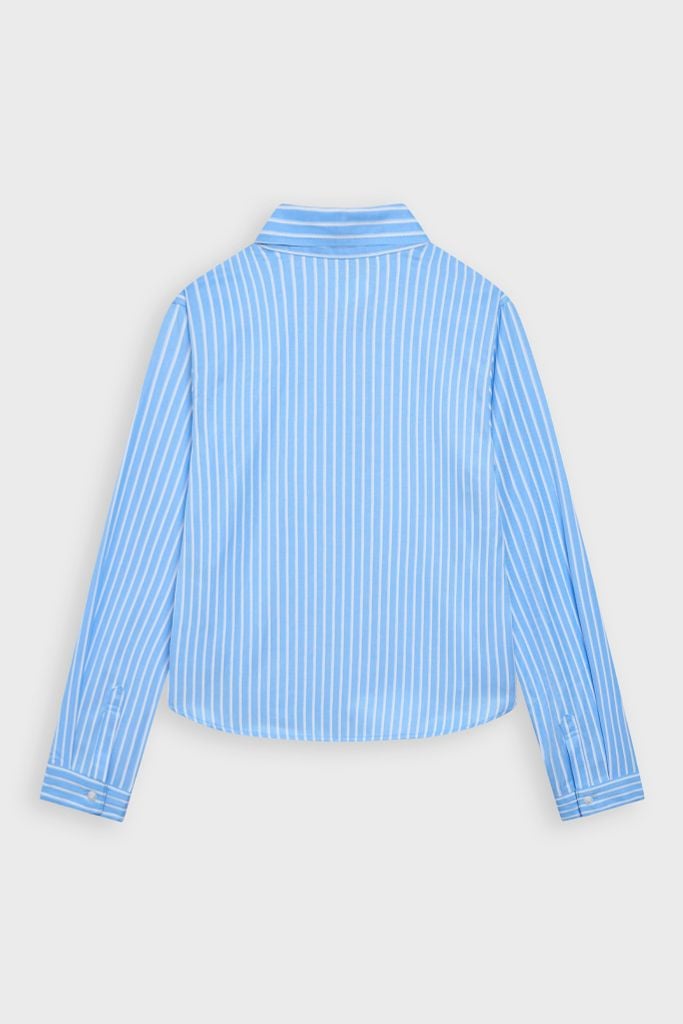 Áo Sơmi Dài Tay Nữ Dáng Croptop