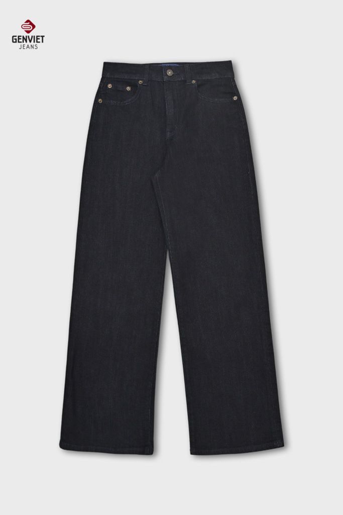 Quần Dài Jeans Nữ Suông Vừa