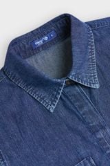 Áo Sơmi Jeans Cộc Tay Nữ