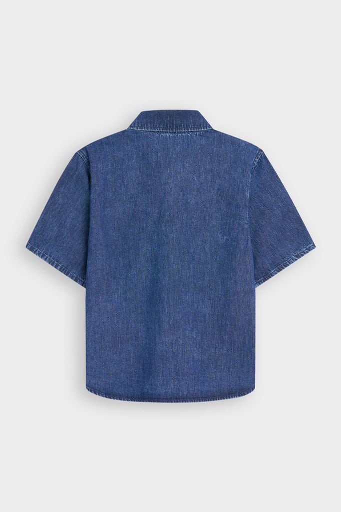 Áo Sơmi Jeans Cộc Tay Nữ