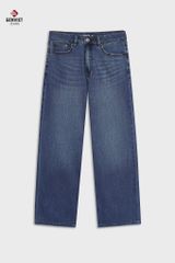 Quần Dài Jeans Nữ Suông Vừa