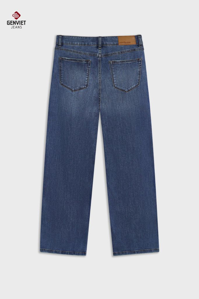 Quần Dài Jeans Nữ Suông Vừa