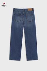 Quần Dài Jeans Nữ Suông Vừa