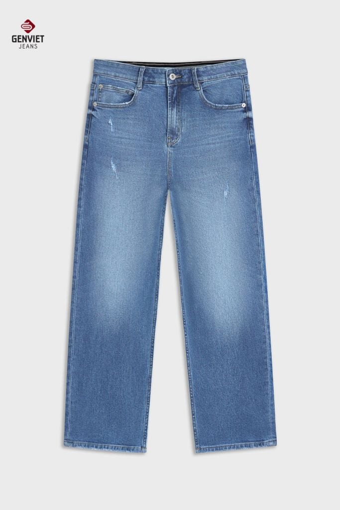 Quần Dài Jeans Nữ Ống Đứng