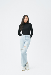 Quần Jeans Nữ Ống Suông