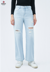 Quần Jeans Nữ Ống Suông