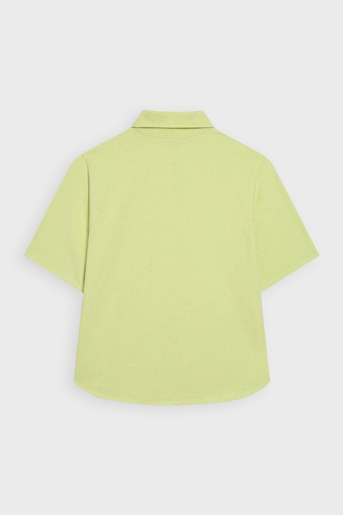 Áo Sơmi Cộc Tay Nữ Croptop