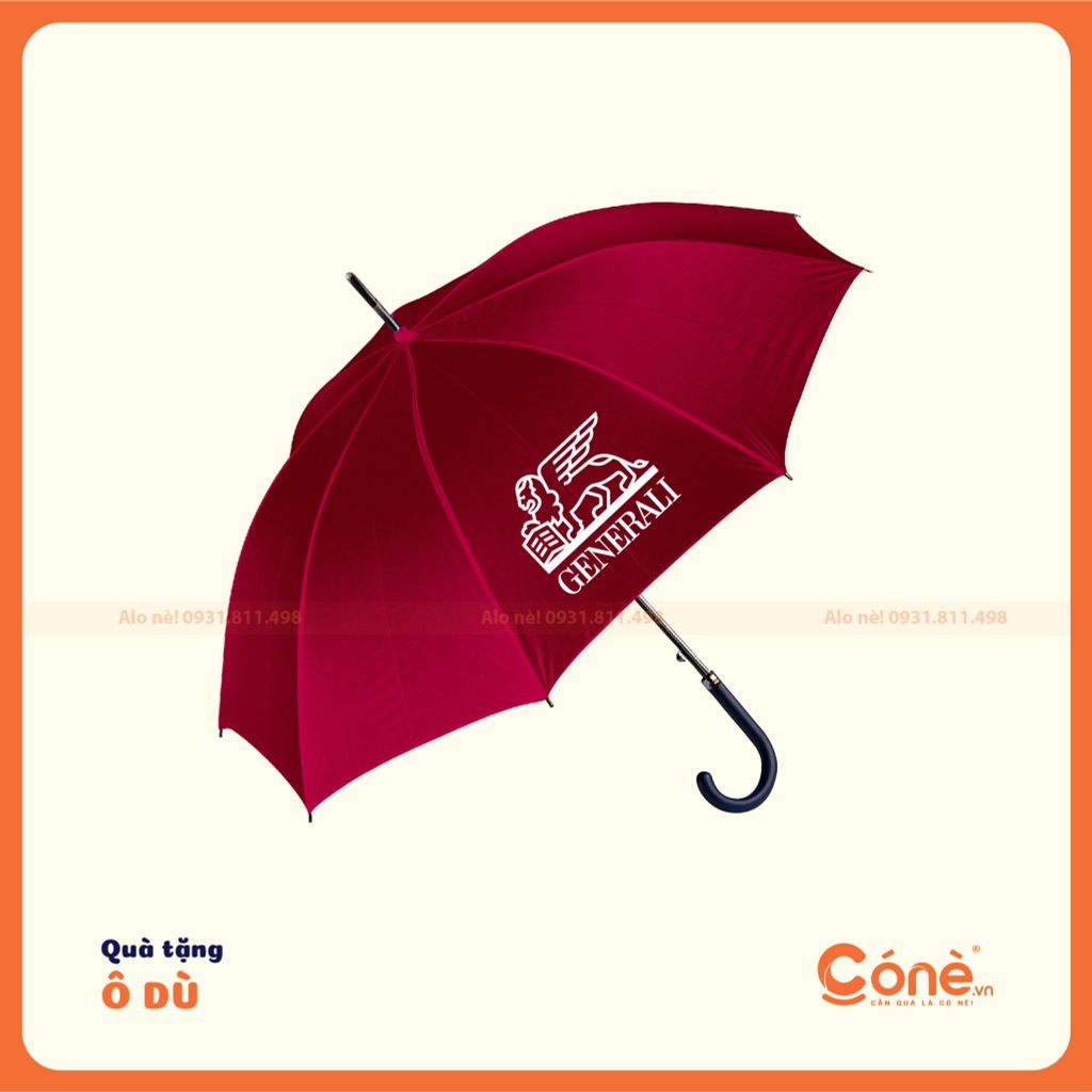 Ô Dù Đồng Hành Cone | Ô Dù Cán Cong