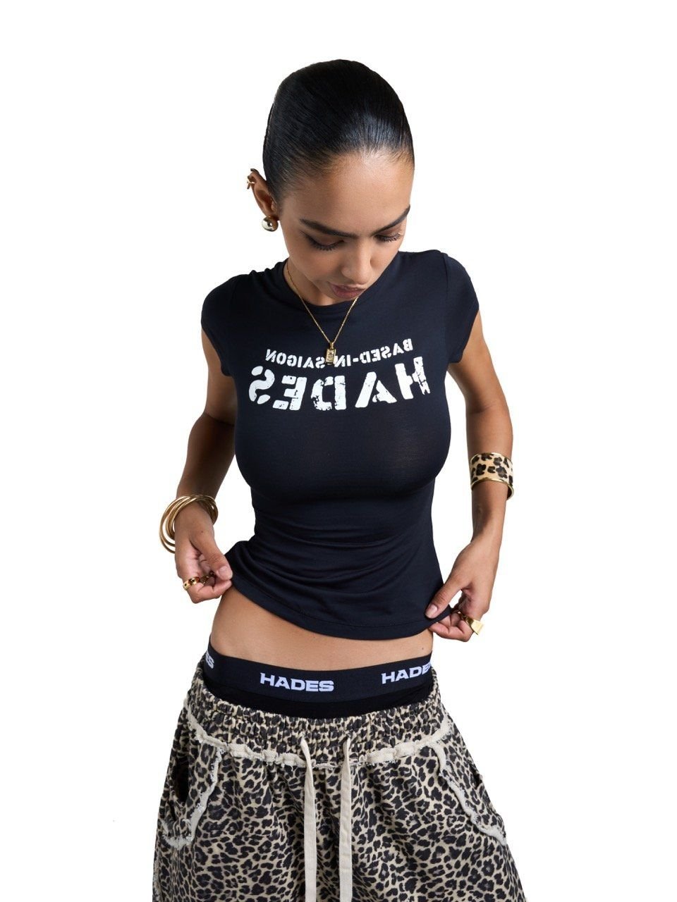 HADES INVERTED TEE - BLACK