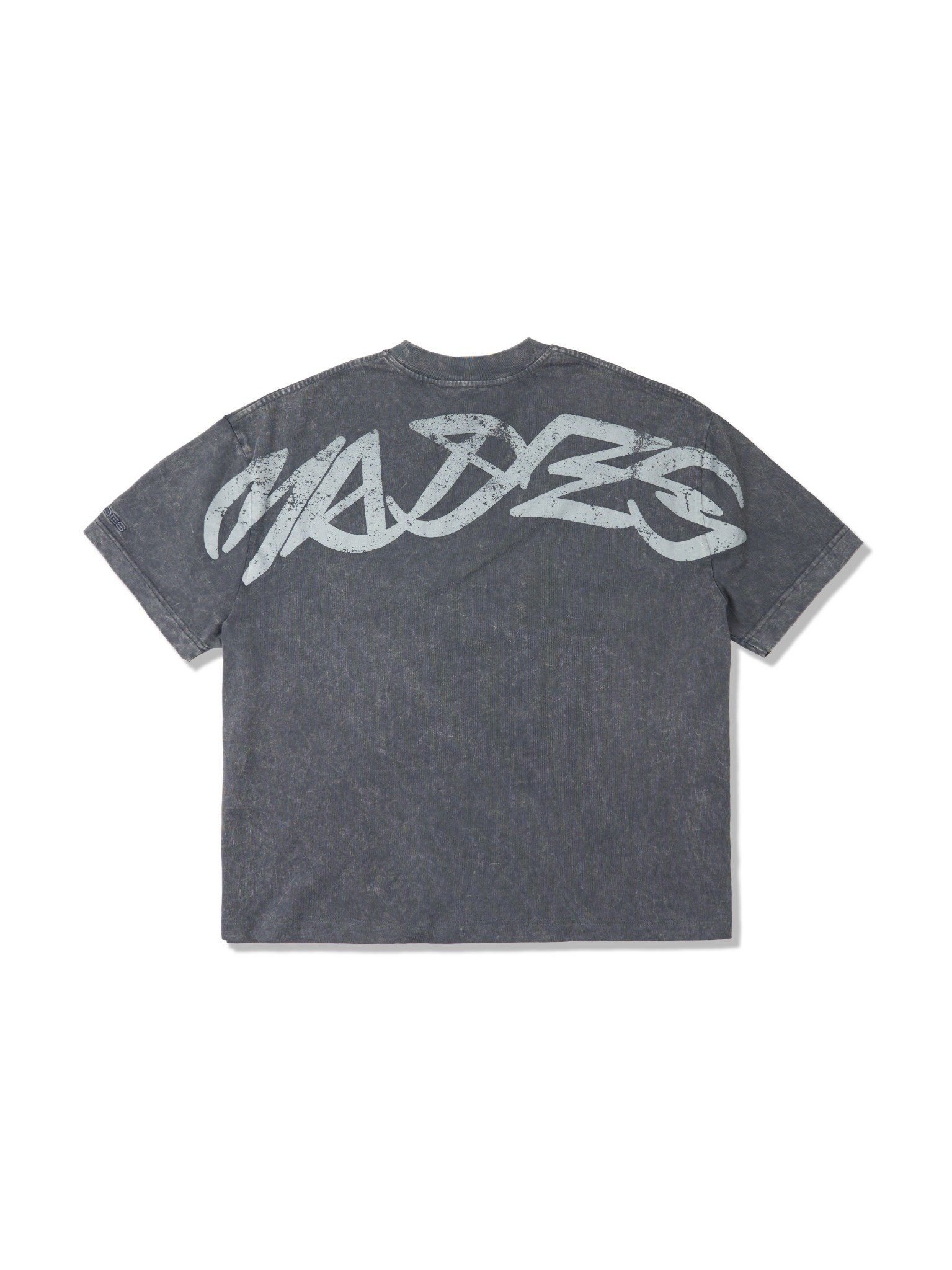 HADES FLORAL POCKET TEE - GREY WASH