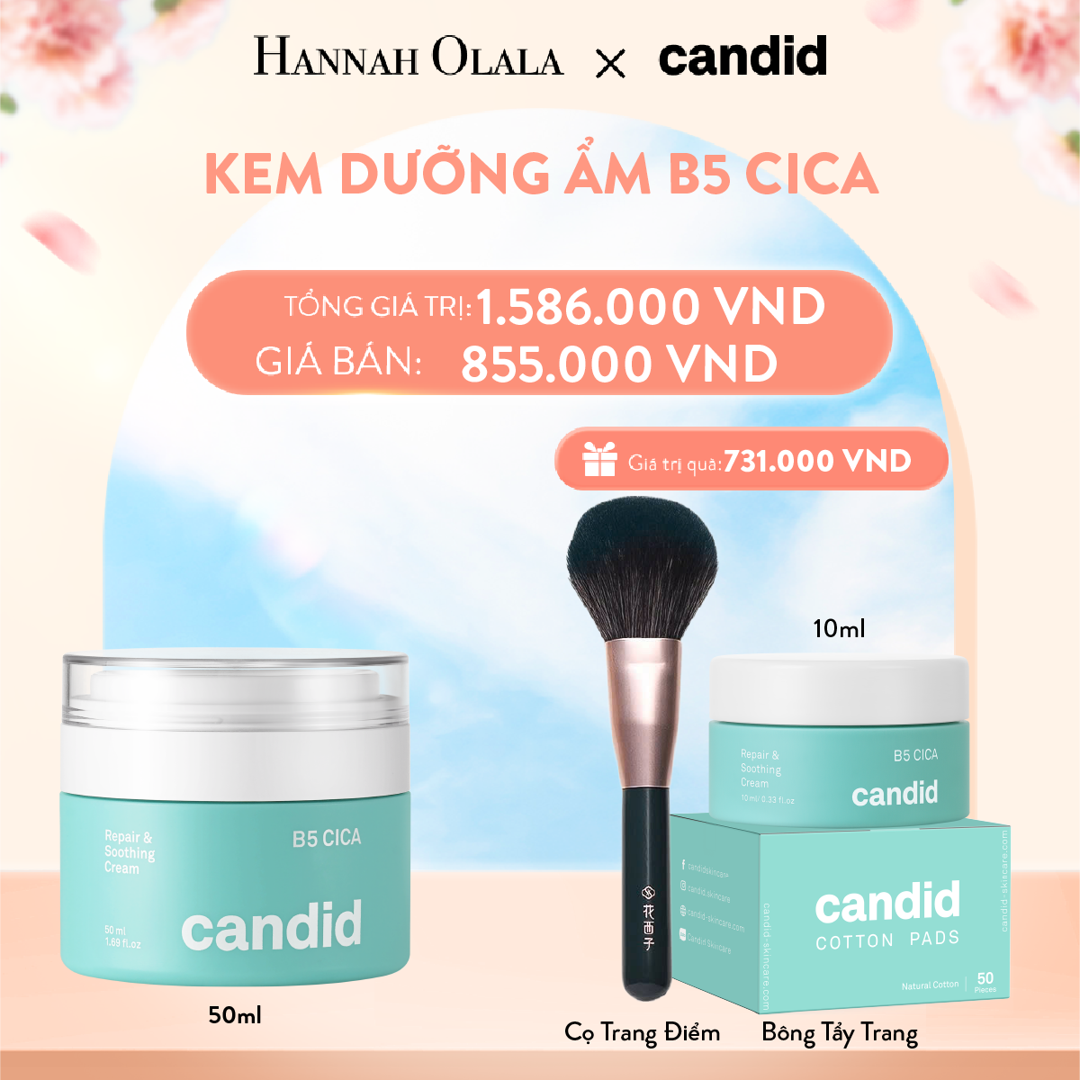 DEAL 3: KEM DƯỠNG ẨM B5 CICA
PHỤC HỒI VÀ CỦNG CỐ HÀNG RÀO BẢO VỆ DA