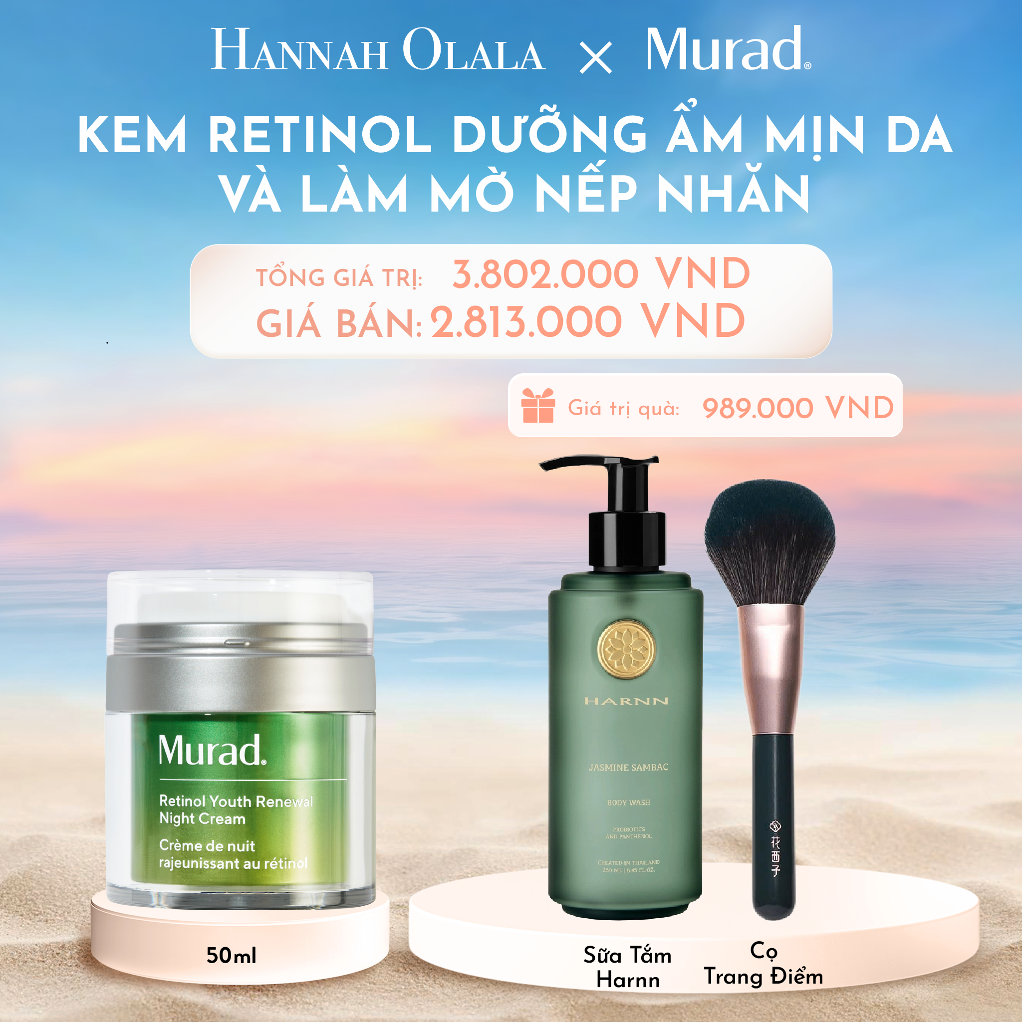 C799_DEAL 7: KEM RETINOL DƯỠNG ẨM MỊN DA VÀ LÀM MỜ NẾP NHĂN 50ML