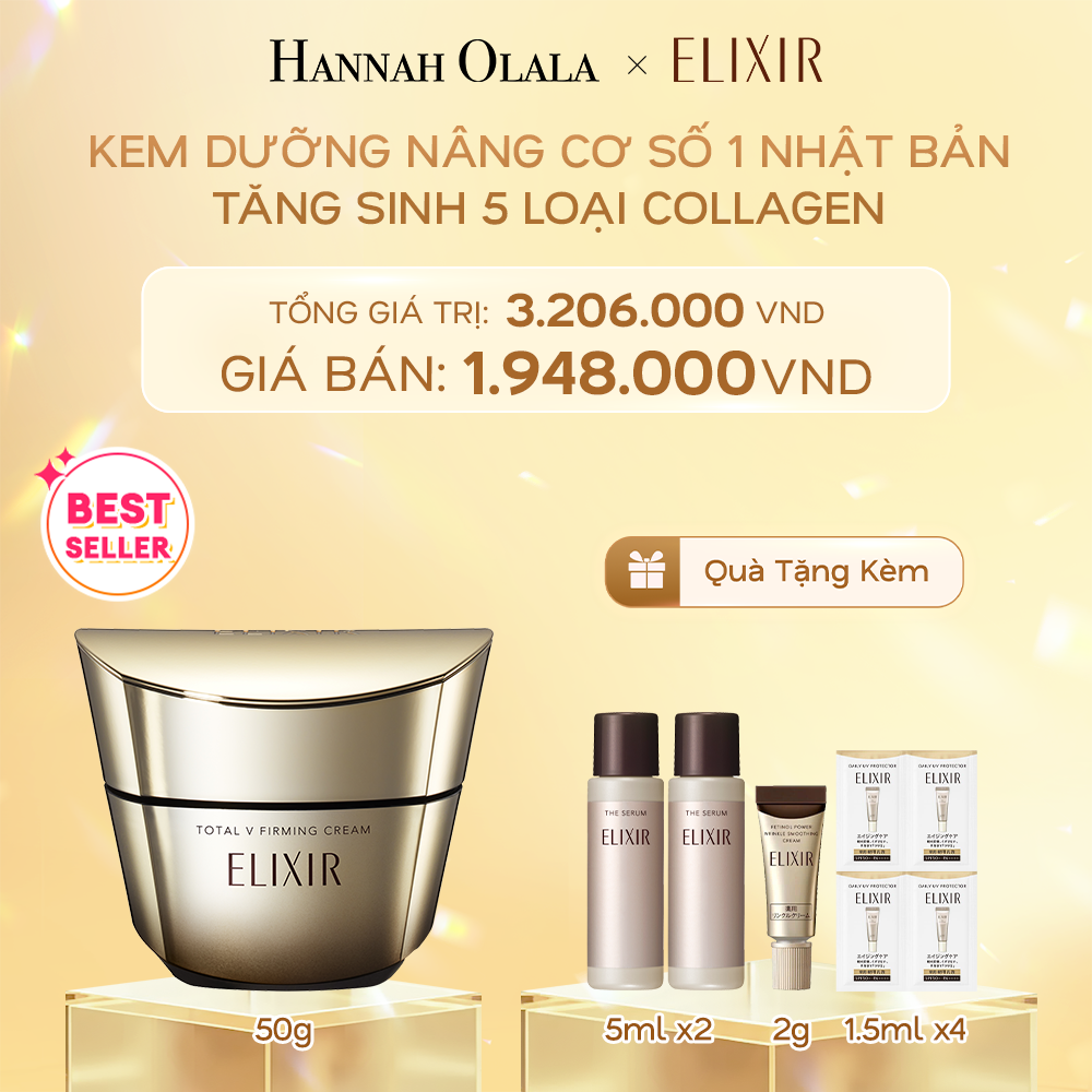 DEAL 12: KEM DƯỠNG CẢI THIỆN CHẢY XỆ NGĂN NGỪA LÃO HÓA ELIXIR TOTAL V FIRMING CREAM 50G