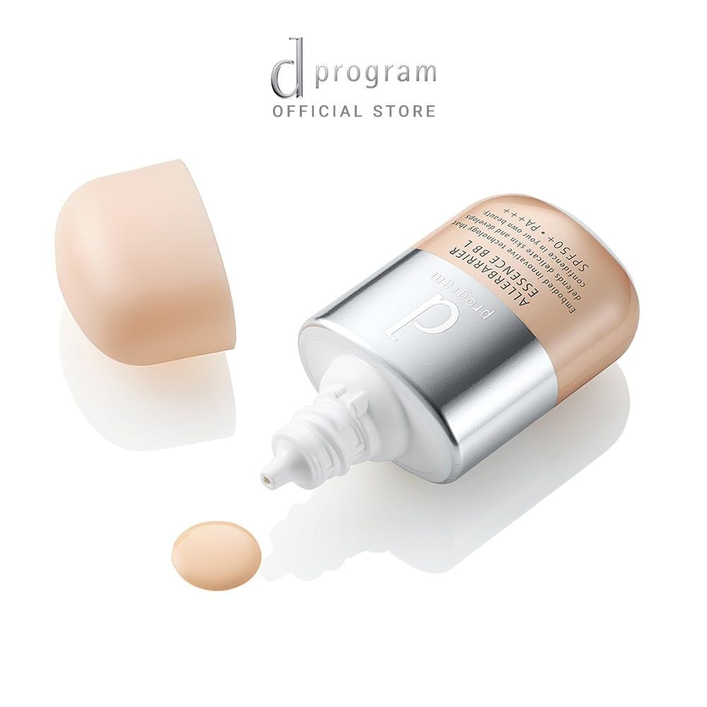 DEAL 15: COMBO KEM DƯỠNG PHỤC HỒI DA D PROGRAM SKIN REPAIR CREAM 45G + KEM CHỐNG NẮNG TRANG ĐIỂM DẠNG TINH CHẤT DÀNH CHO DA NHẠY CẢM DPROGRAM ALLERDEFENSE ESSENCE BB TÔNG SÁNG 40ML, SPF43, PA+++