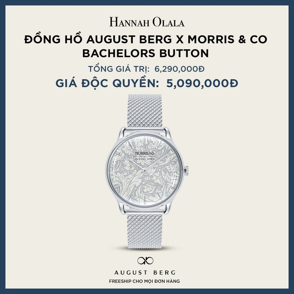 A10_DEAL 170: ĐỒNG HỒ ĐAN MẠCH AUGUST BERG X MORRIS & CO - BACHELORS