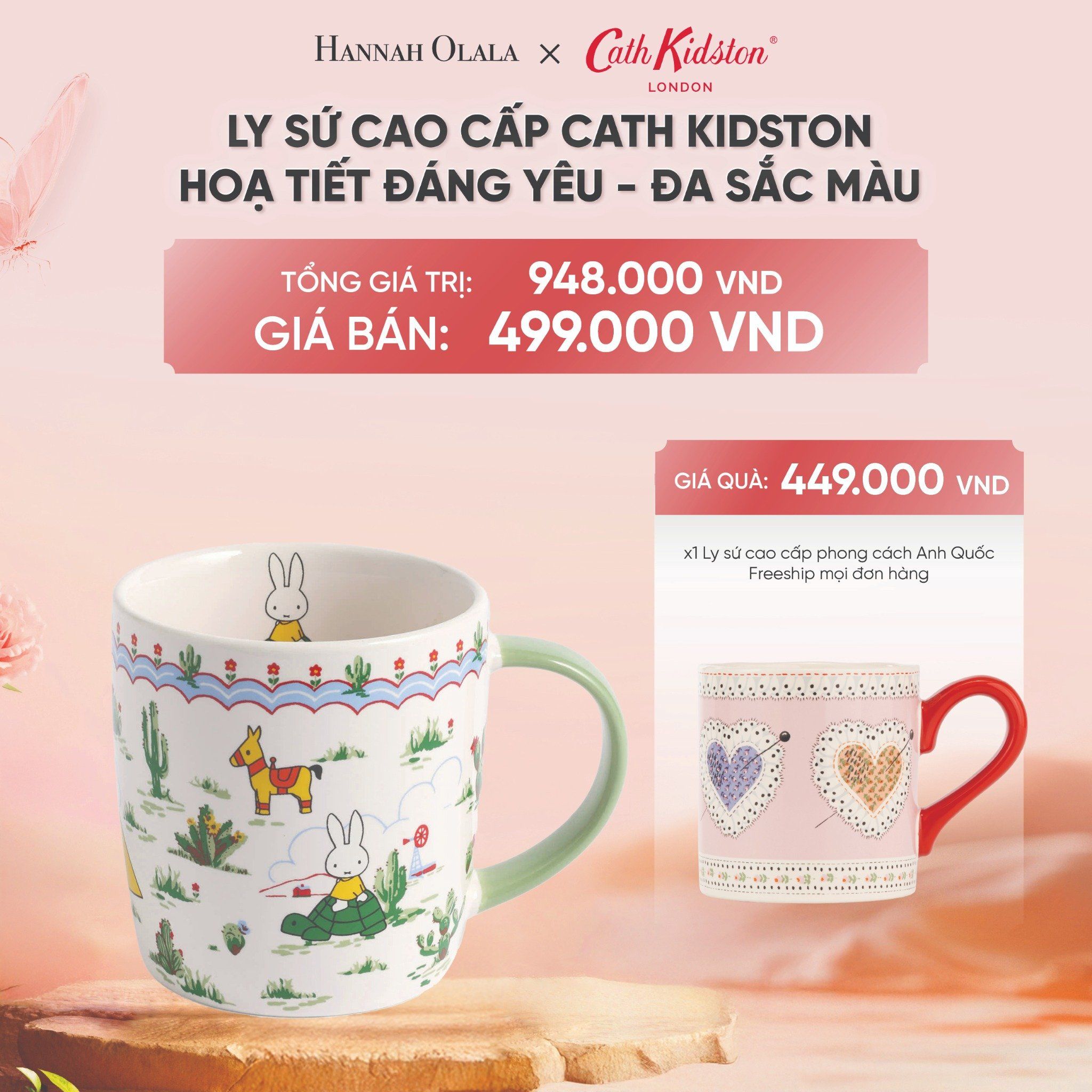 DEAL 11: LY SỨ CAO CẤP CATH KIDSTON HOẠ TIẾT ĐÁNG YÊU - ĐA SẮC MÀU