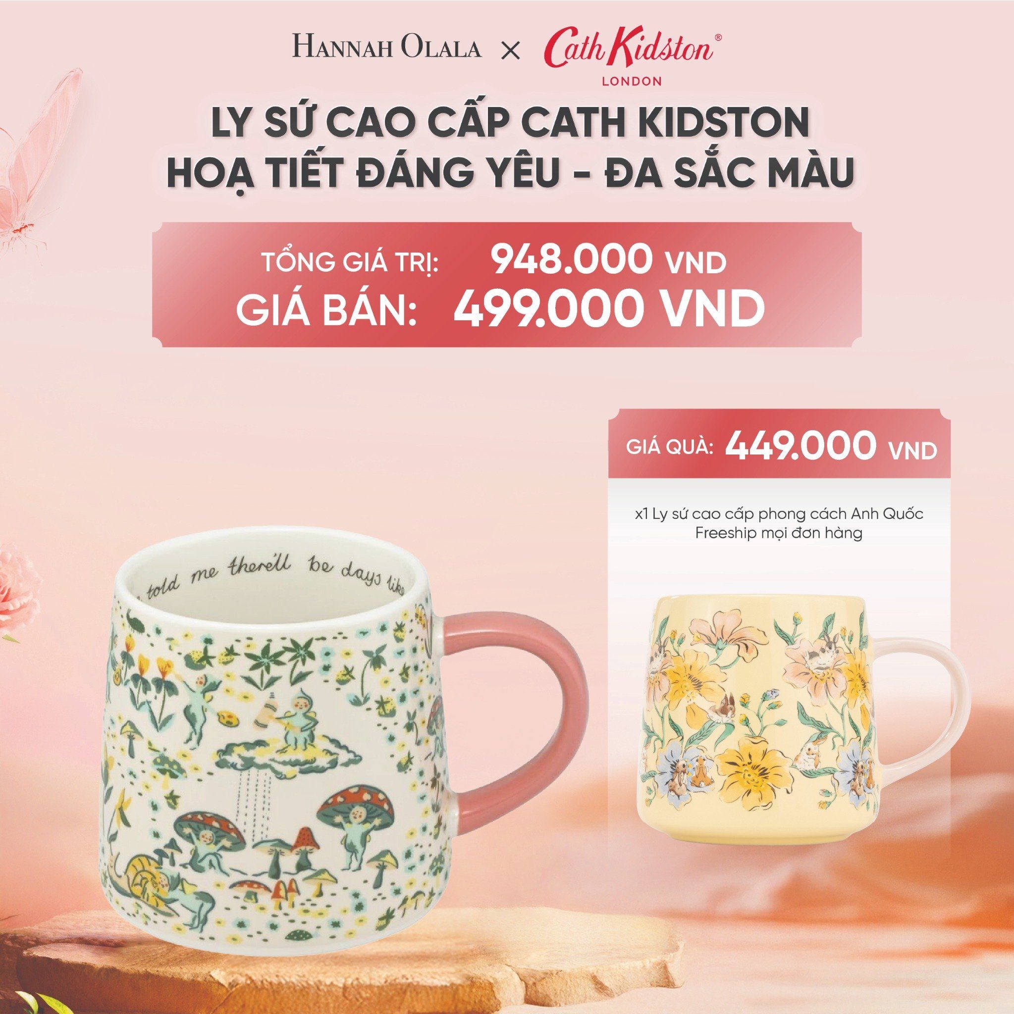 DEAL 11: LY SỨ CAO CẤP CATH KIDSTON HOẠ TIẾT ĐÁNG YÊU - ĐA SẮC MÀU