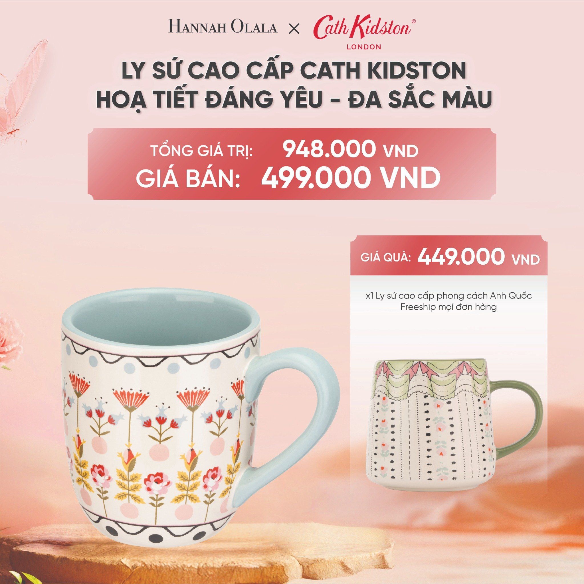DEAL 11: LY SỨ CAO CẤP CATH KIDSTON HOẠ TIẾT ĐÁNG YÊU - ĐA SẮC MÀU