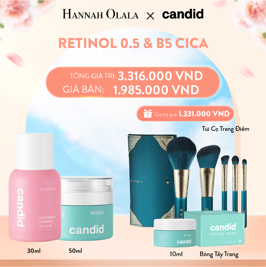 A147_DEAL 12: RETINOL 0.5 & B5 CICA BỘ ĐÔI CHỐNG LÃO HÓA VÀ DƯỠNG ẨM PHỤC HỒI CHUYÊN SÂU