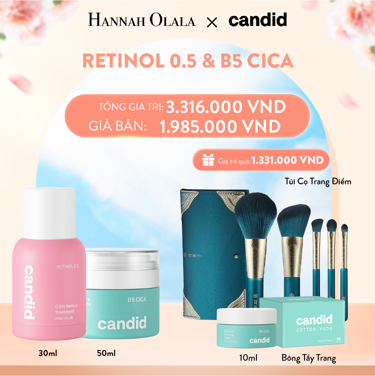 A147_DEAL 12: RETINOL 0.5 & B5 CICA BỘ ĐÔI CHỐNG LÃO HÓA VÀ DƯỠNG ẨM PHỤC HỒI CHUYÊN SÂU