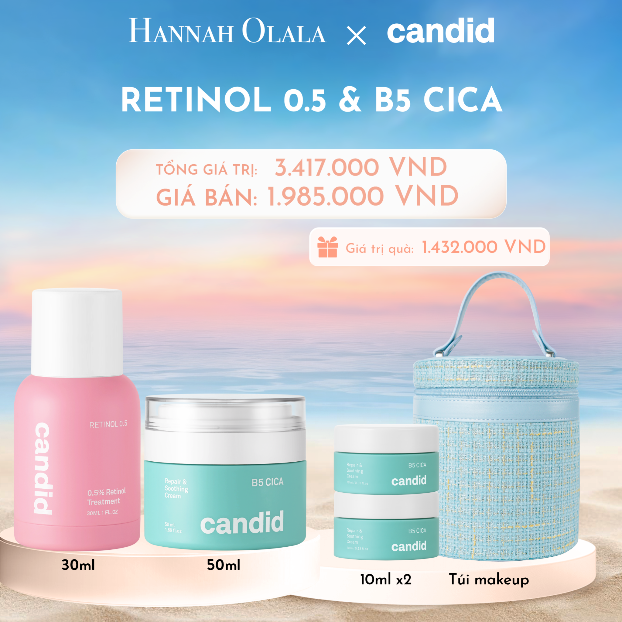 C791_DEAL 4: RETINOL 0.5 30ML & B5 CICA 50ML BỘ ĐÔI CHỐNG LÃO HÓA VÀ DƯỠNG ẨM PHỤC HỒI CHUYÊN SÂU