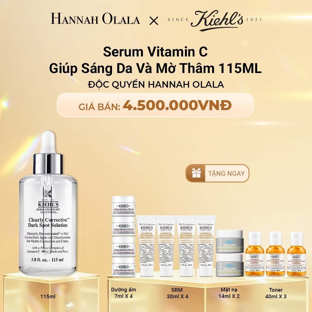 DEAL 2: DƯỠNG CHẤT (SERUM) LÀM SÁNG DA & MỜ THÂM MỤN KIEHL'S CLEARLY CORRECTIVE™ DARK SPOT SOLUTION 115ML