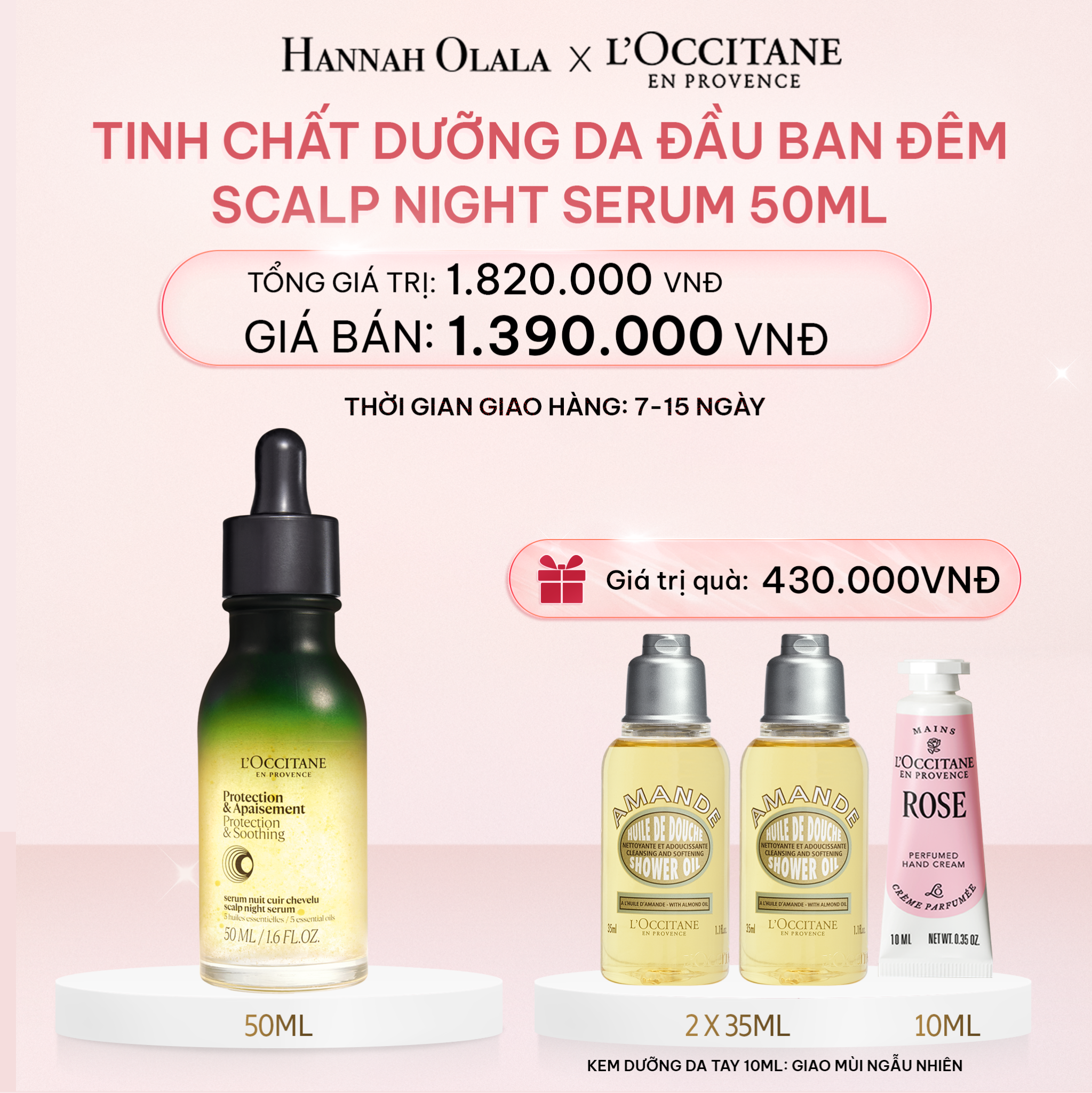E732_DEAL 5: TINH CHẤT DƯỠNG DA ĐẦU BAN ĐÊM 50ML