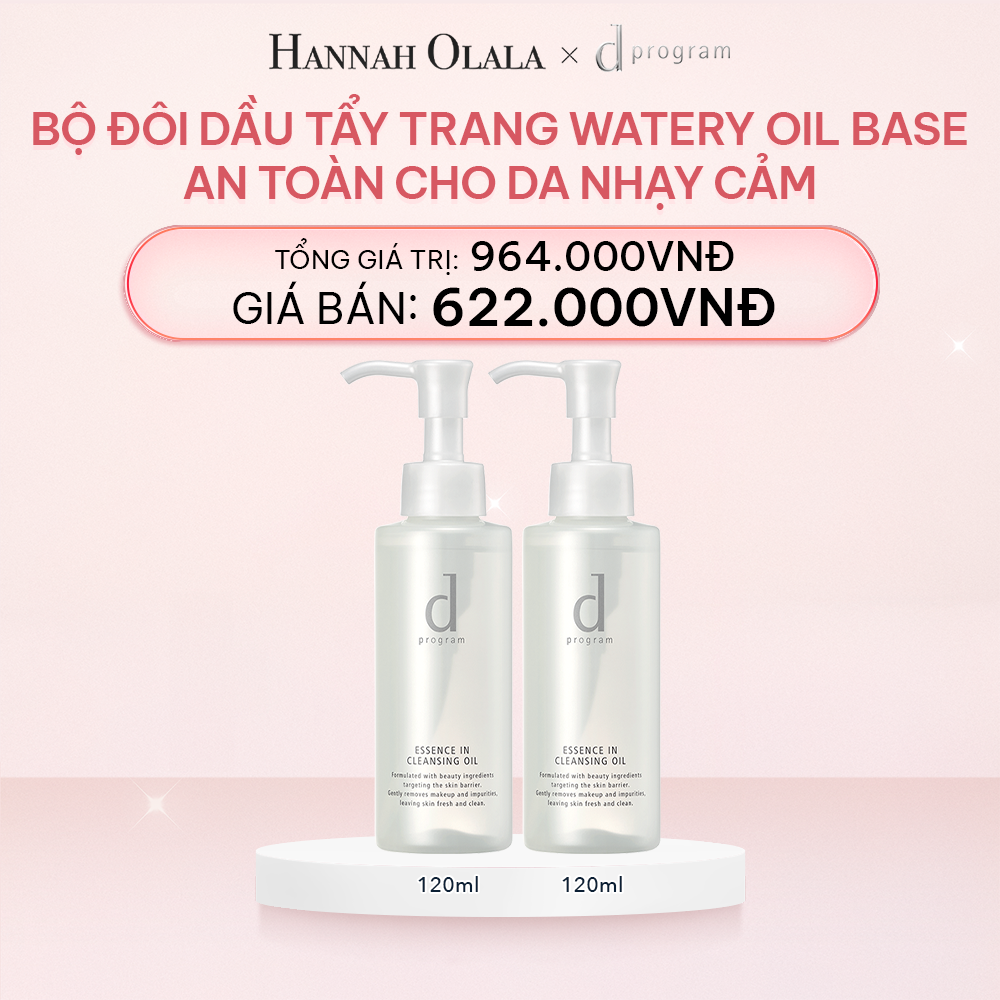 E111_DEAL 16: BỘ ĐÔI DẦU TẨY TRANG DƯỠNG DA DPROGRAM ESSENCE IN CLEANSING OIL 120ML