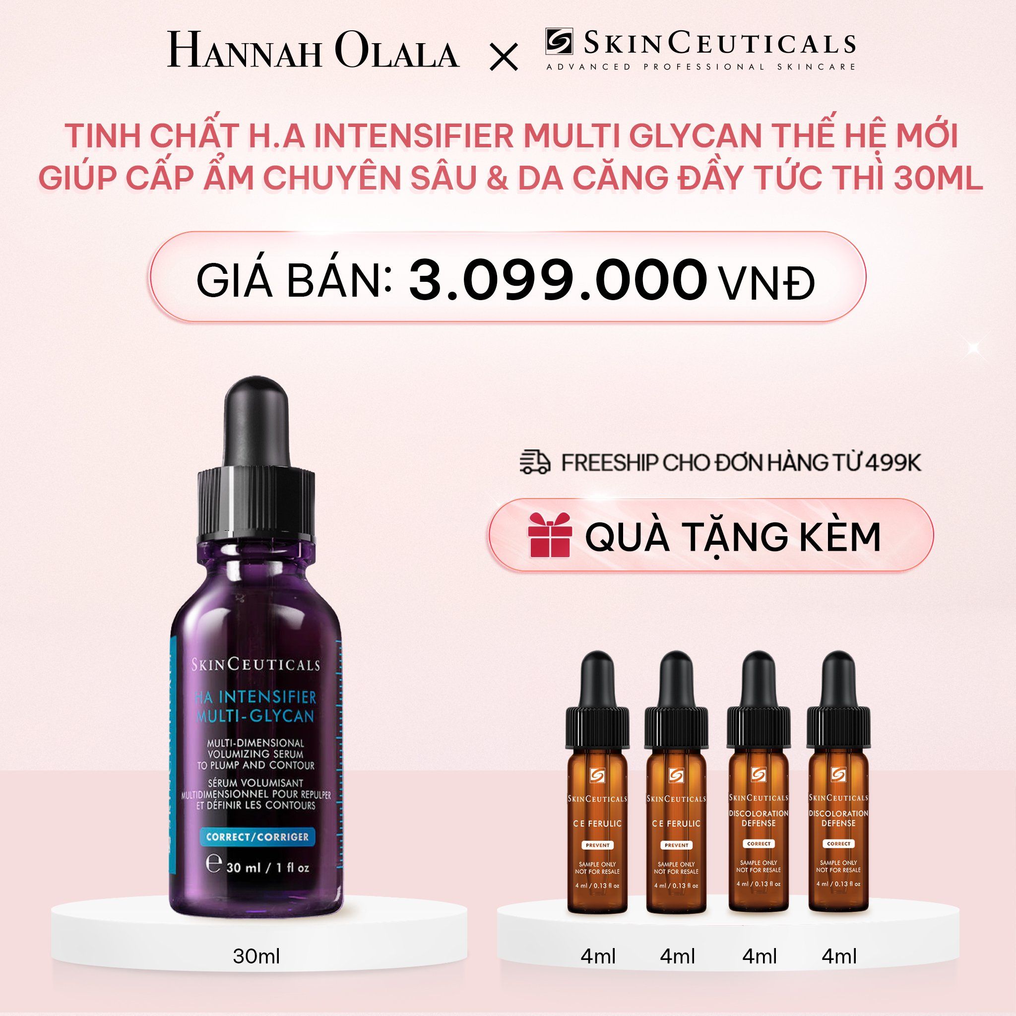 E996_DEAL 1: TINH CHẤT H.A INTENSIFIER MULTI GLYCAN THẾ HỆ MỚI GIÚP CẤP ẨM CHUYÊN SÂU & DA CĂNG ĐẦY TỨC THÌ 30ML